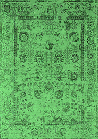 Oriental Emerald Green Industrial Rug, urb2051emgrn