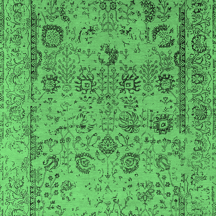 Oriental Emerald Green Industrial Rug, urb2051emgrn