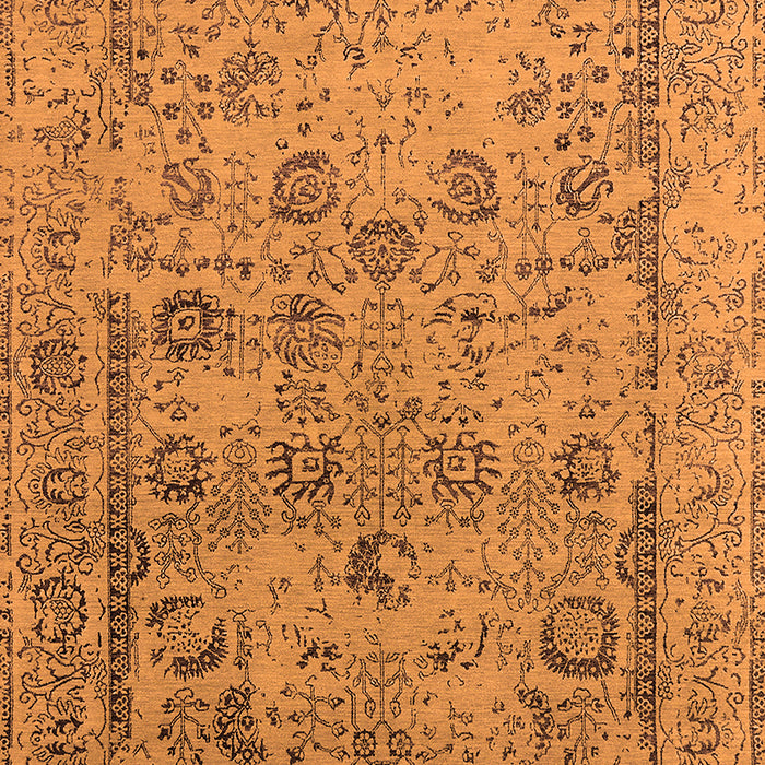 Oriental Orange Industrial Rug, urb2051org