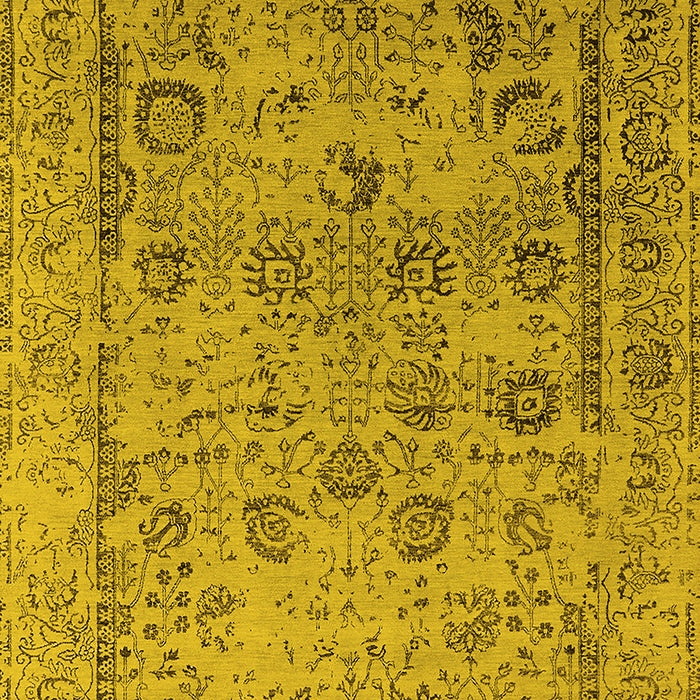 Oriental Yellow Industrial Rug, urb2051yw