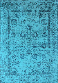 Oriental Light Blue Industrial Rug, urb2051lblu