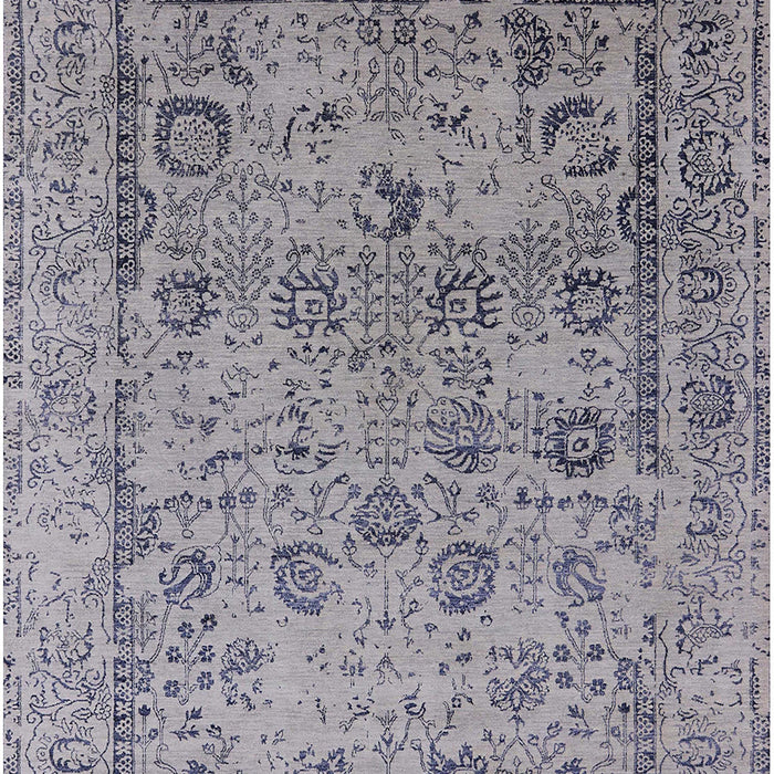Mid-Century Modern Purple Oriental Rug, urb2051