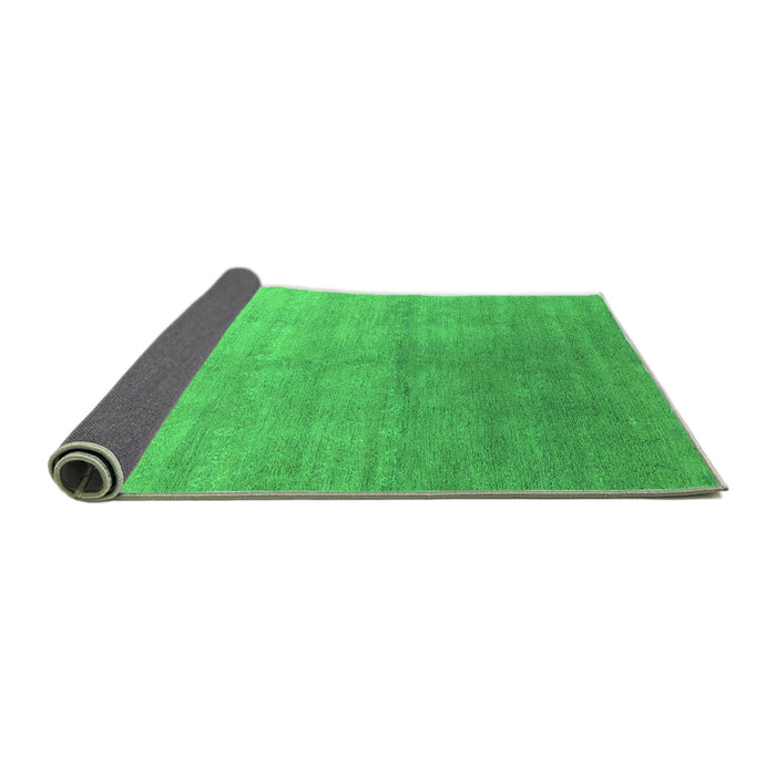 Sideview of Oriental Green Industrial Rug, urb2052grn