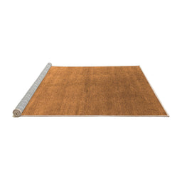 Sideview of Machine Washable Oriental Orange Industrial Area Rugs, wshurb2052org
