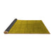 Sideview of Oriental Yellow Industrial Rug, urb2052yw