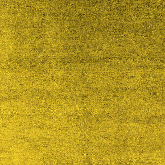 Machine Washable Oriental Yellow Industrial Rug, wshurb2052yw