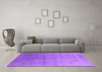 Machine Washable Oriental Purple Industrial Rug, wshurb2052pur