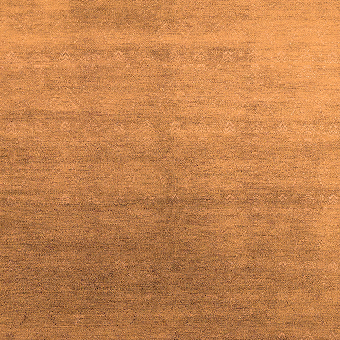 Square Oriental Orange Industrial Rug, urb2052org