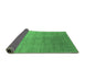 Sideview of Oriental Emerald Green Industrial Rug, urb2052emgrn