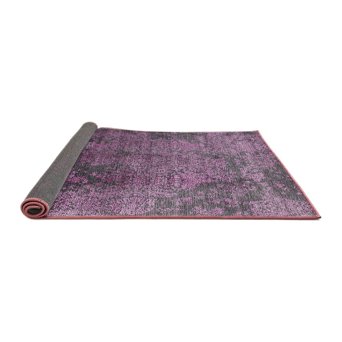 Sideview of Mid-Century Modern Purple Oriental Rug, urb2053