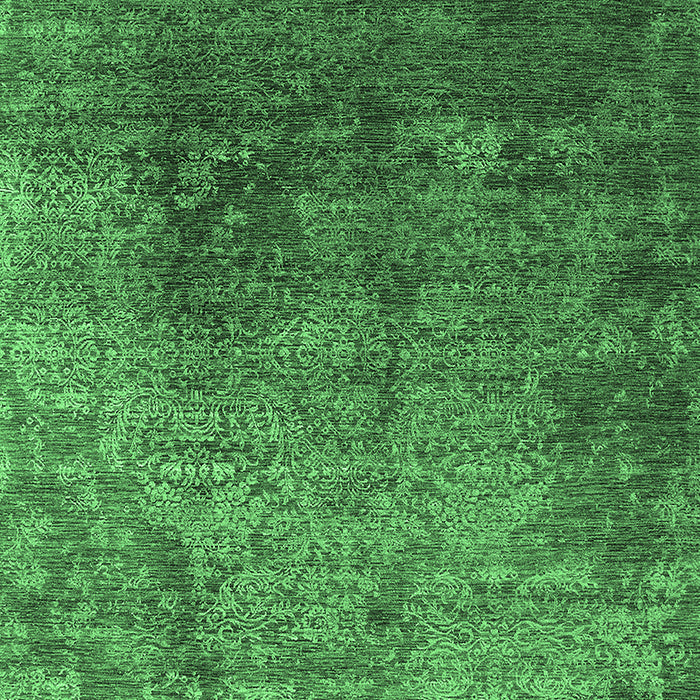 Oriental Emerald Green Industrial Rug, urb2053emgrn