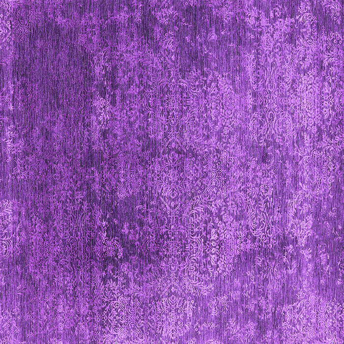 Square Machine Washable Oriental Purple Industrial Area Rugs, wshurb2053pur