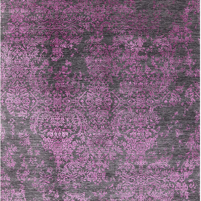 Mid-Century Modern Purple Oriental Rug, urb2053