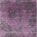 Square Mid-Century Modern Purple Oriental Rug, urb2053