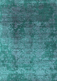 Oriental Turquoise Industrial Rug, urb2053turq