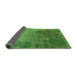 Sideview of Oriental Green Industrial Rug, urb2053grn