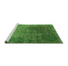 Sideview of Machine Washable Oriental Green Industrial Area Rugs, wshurb2053grn