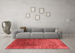 Industrial Red Washable Rugs