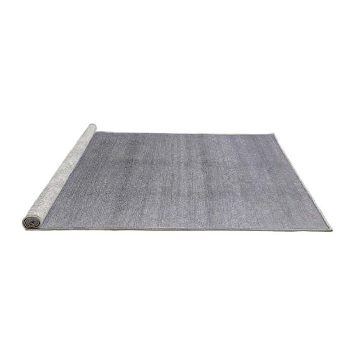 Sideview of Machine Washable Industrial Modern Dark Gray Rug, wshurb2054