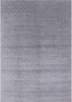 Mid-Century Modern Dark Gray Oriental Rug, urb2054