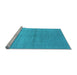 Sideview of Machine Washable Oriental Light Blue Industrial Rug, wshurb2054lblu