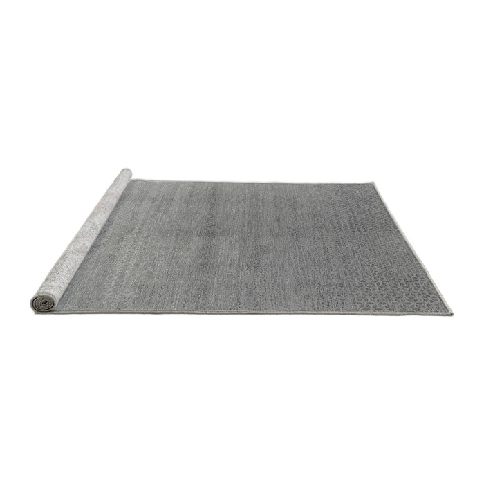 Sideview of Machine Washable Oriental Gray Industrial Rug, wshurb2054gry