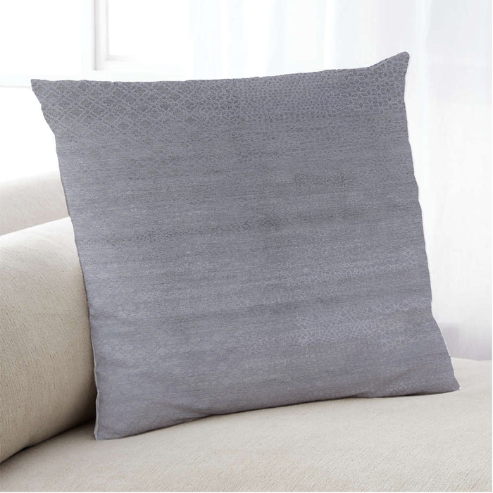 Lifestyle Image of Mid-Century Modern Urban Square Dark Gray Throw Pillow, 18 inch by 18 inch, pwurb2054