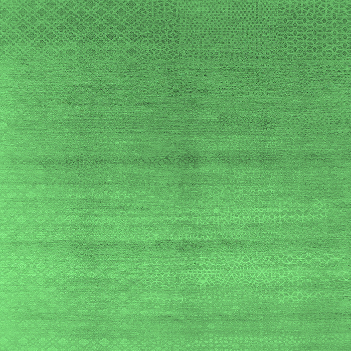 Square Oriental Emerald Green Industrial Rug, urb2054emgrn