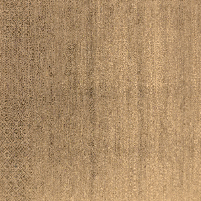 Square Machine Washable Oriental Brown Industrial Rug, wshurb2054brn