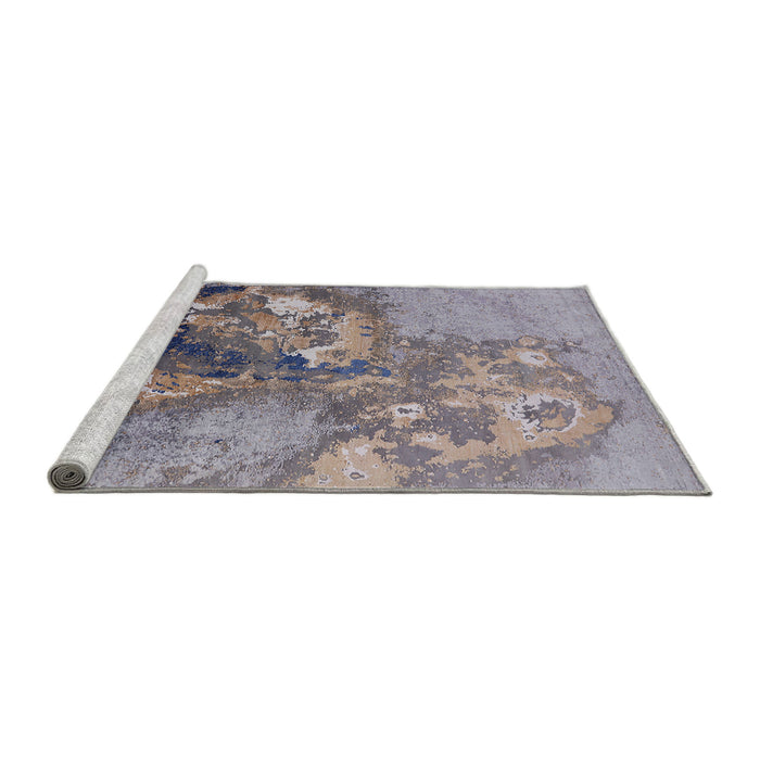 Sideview of Machine Washable Industrial Modern Cloudy Gray Rug, wshurb2055