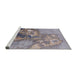 Sideview of Machine Washable Industrial Modern Cloudy Gray Rug, wshurb2055