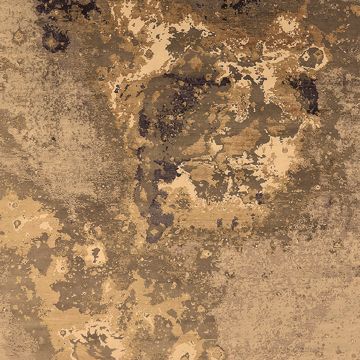 Machine Washable Oriental Brown Industrial Rug, wshurb2055brn