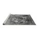 Sideview of Machine Washable Oriental Gray Industrial Rug, wshurb2055gry