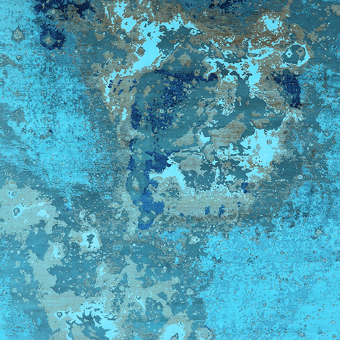 Oriental Light Blue Industrial Rug, urb2055lblu