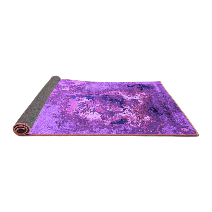 Sideview of Oriental Purple Industrial Rug, urb2055pur