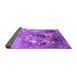 Sideview of Oriental Purple Industrial Rug, urb2055pur