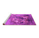 Sideview of Machine Washable Oriental Pink Industrial Rug, wshurb2055pnk