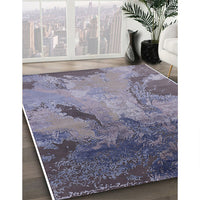 Mid-Century Modern Purple Oriental Rug, urb2056