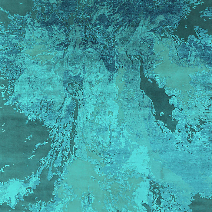 Oriental Turquoise Industrial Rug, urb2056turq