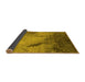 Sideview of Oriental Yellow Industrial Rug, urb2056yw