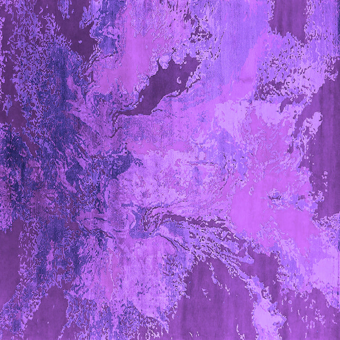Square Machine Washable Oriental Purple Industrial Area Rugs, wshurb2056pur