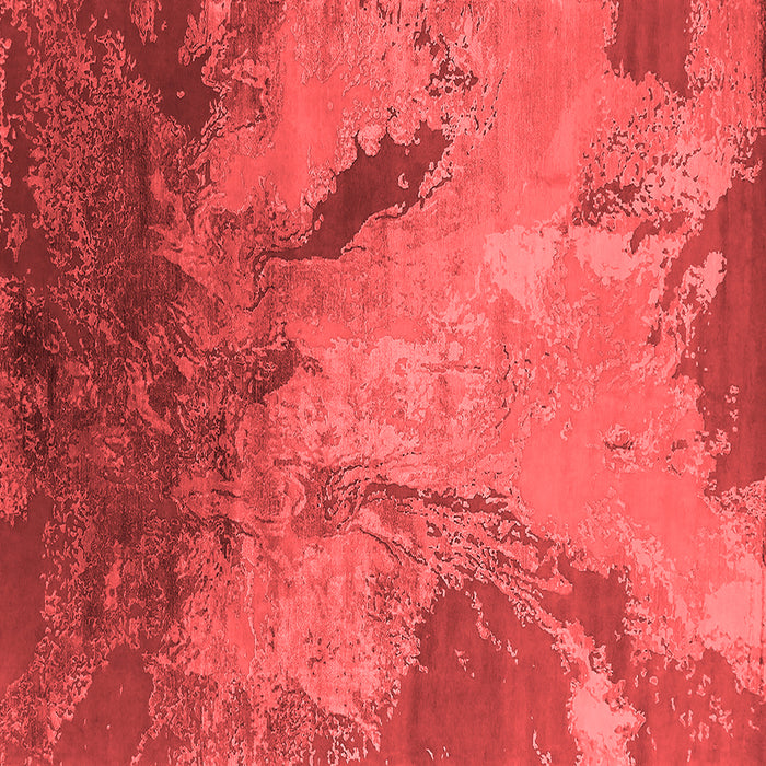 Machine Washable Oriental Red Industrial Rug, wshurb2056red