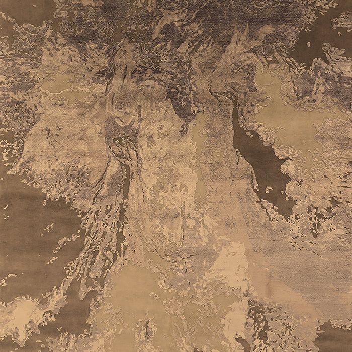 Machine Washable Oriental Brown Industrial Rug, wshurb2056brn