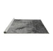 Sideview of Machine Washable Oriental Gray Industrial Rug, wshurb2056gry