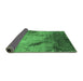 Sideview of Oriental Emerald Green Industrial Rug, urb2056emgrn