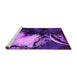 Sideview of Machine Washable Oriental Pink Industrial Rug, wshurb2057pnk