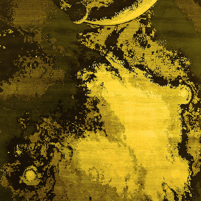 Oriental Yellow Industrial Rug, urb2057yw