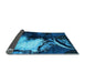 Sideview of Oriental Light Blue Industrial Rug, urb2057lblu