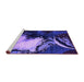 Sideview of Machine Washable Oriental Purple Industrial Area Rugs, wshurb2057pur