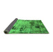 Sideview of Oriental Green Industrial Rug, urb2058grn